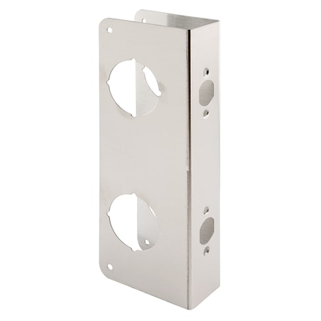 Prime-Line Door Guard, 5-1/2 in., 2-3/4 in. by 1-3/4 in., Stainless Steel U 10546
